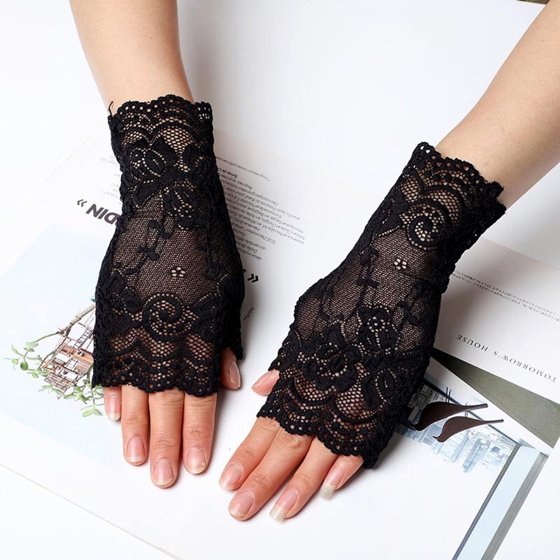 Papoopy Women Gloves for for Wedding, Tea Party, Cosplay, Costume - Image 4
